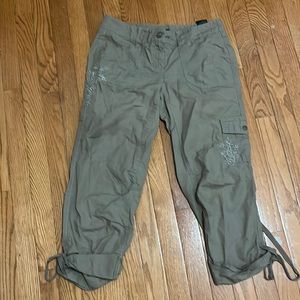 VINTAGE baggy capri cargo pants